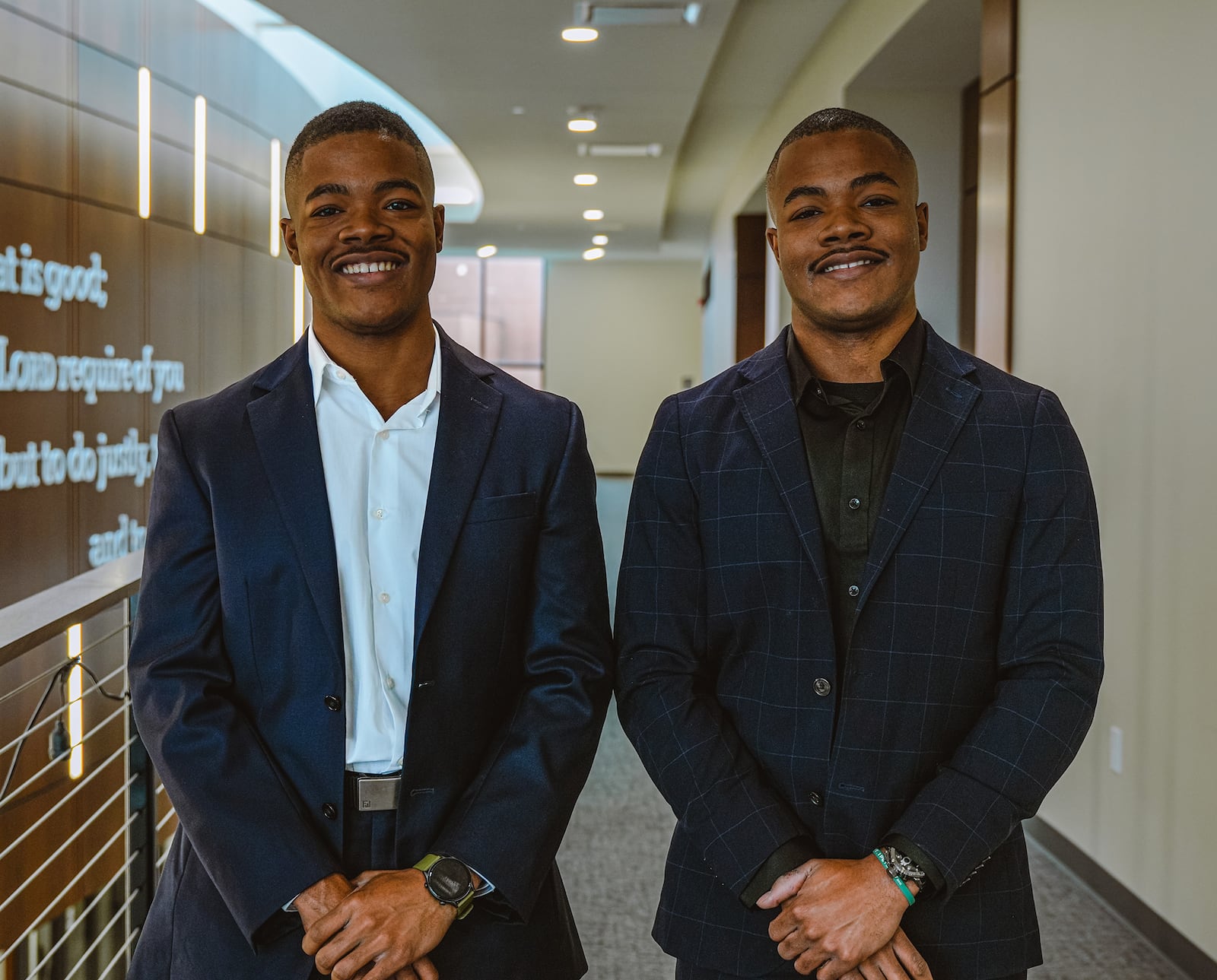 Cedarville University's The Pitch contestants John and Josiah Hardaway will present “Twin Sentries Security” at this year’s Pitch event. Contributed/Photo by Lillian Hall