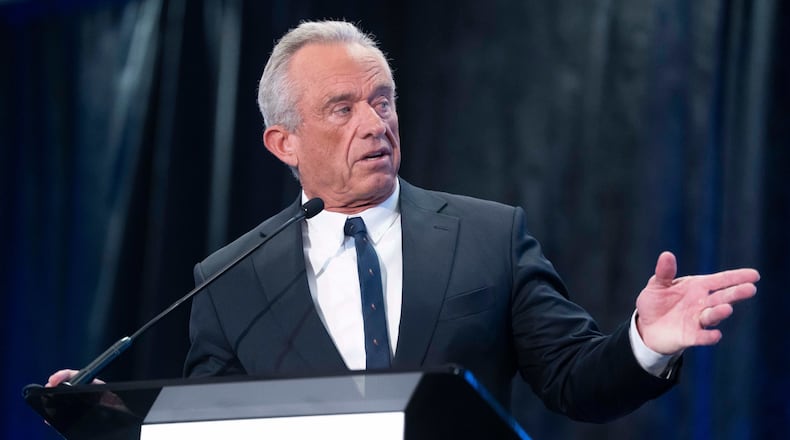 U.S. Secretary of Health and Human Services Robert F. Kennedy Jr. speaks during the Western Governors' Association meeting Thursday, Nov. 20, 2025, in Scottsdale, Ariz. (AP Photo/Rebecca Noble)