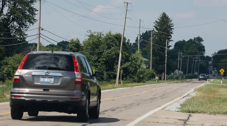 A section of Upper Valley Pike north of the old Upper Valley Mall is scheduled for improvements. BILL LACKEY/STAFF