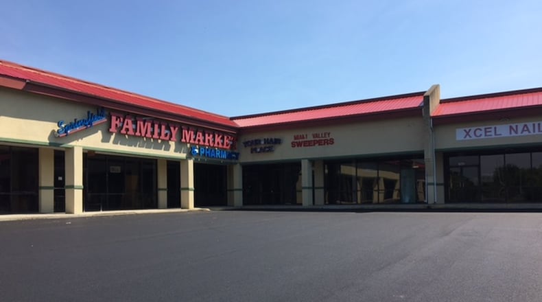 An abandoned strip mall in the 1000 block of Upper Valley Pike is being renovated and could have new tenants as early as this fall./Matt Sanctis