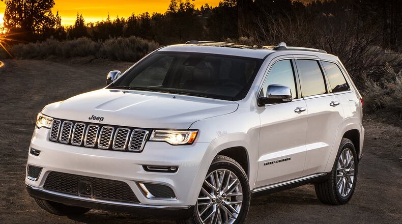 For 2017, the Jeep Grand Cherokee Summit models boast a new, hand-crafted leather interior and a new exterior appearance (front fascia, fog lamps, grille). Jeep photo