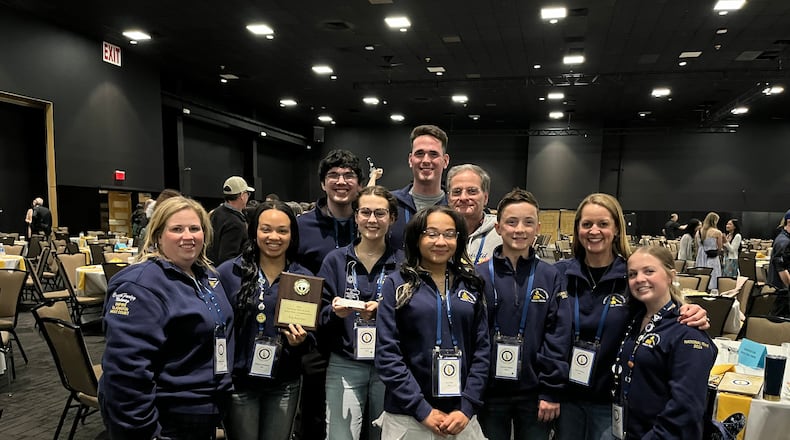 The Springfield High School Mock Trial team placed 9th in the National High School Mock Trial Competition. The team includes seniors Hannah Mattison, Melissa McMahon, Joel Blum, Ben Oehlers, freshmen Caroline Yontz, Emerson Babian and Aria Mills. It's coached by Katy Osborn, Education Attorney at Bricker Graydon, Megan Farley, Assistant Franklin County Prosecutor, and SHS faculty advisor, Keith Fry. Contributed