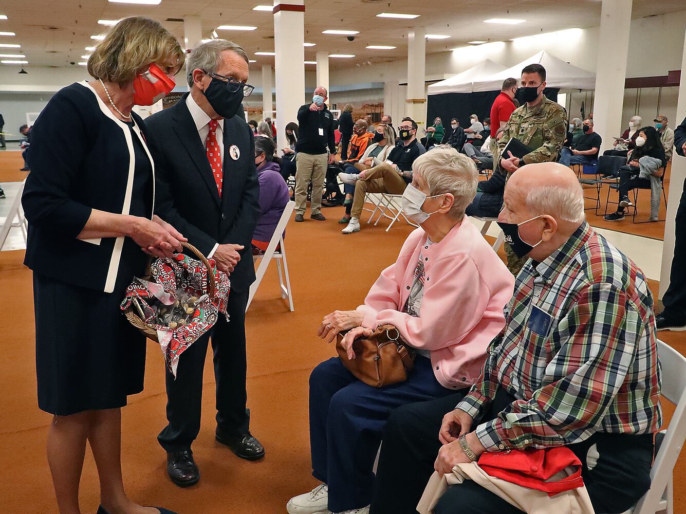 031221 DeWine Visits COVID Clinic SNS