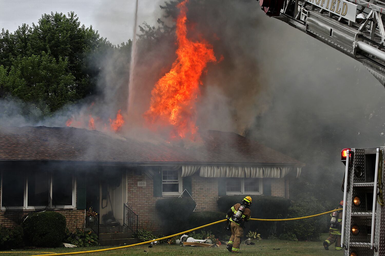PHOTOS: House Fire on Thomaston Trail