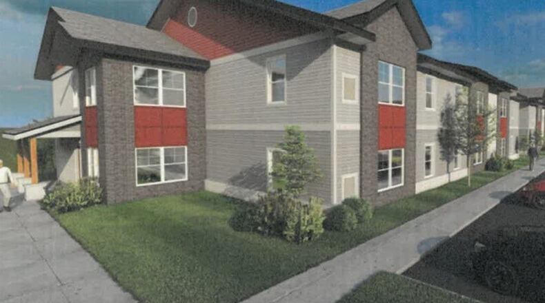 A 72-unit apartment complex, the Senior Village at Valle Greene, is being proposed east of Interstate 675 and north of East Dayton Yellow Springs Road in Fairborn. CONTRIBUTED