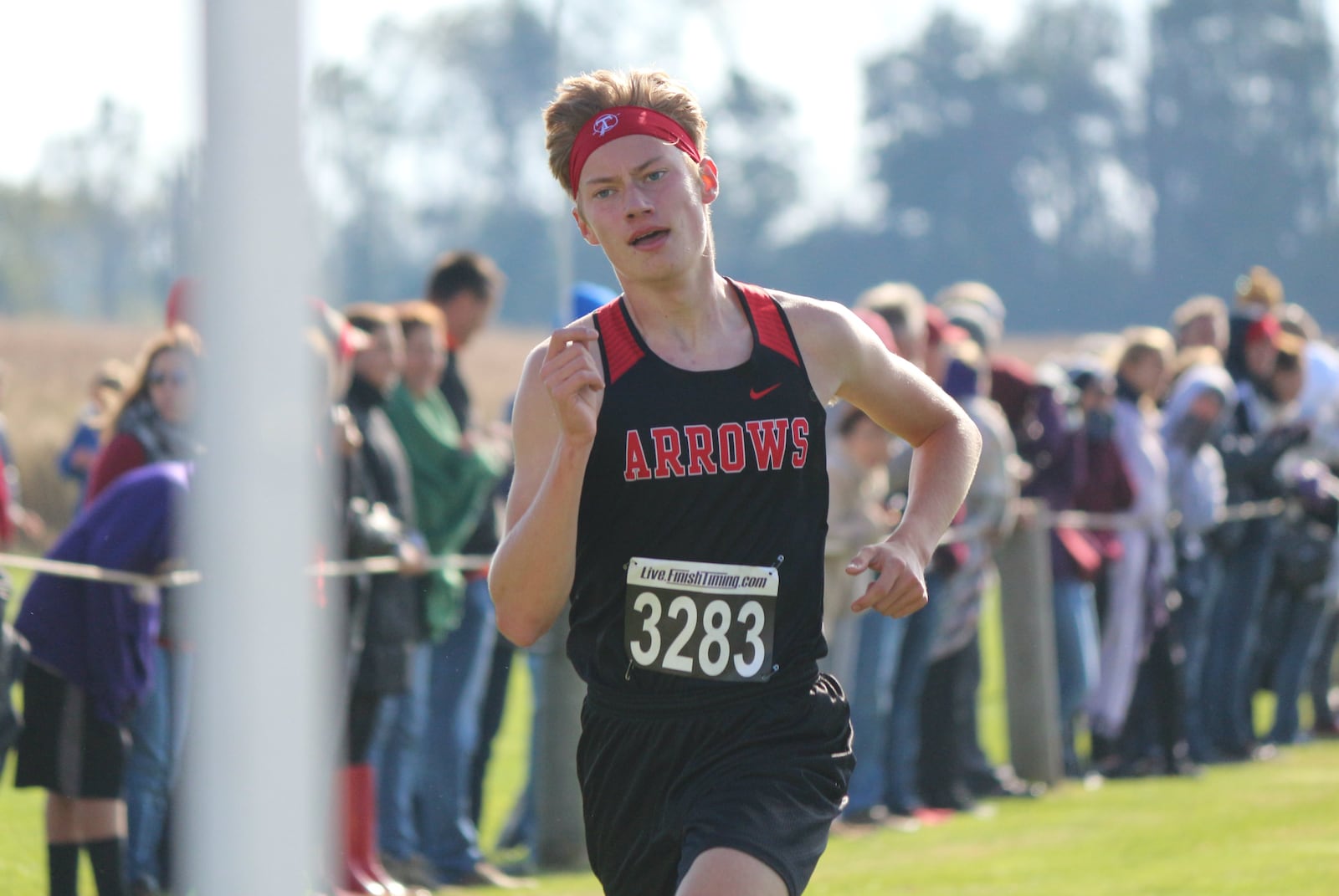 Tecumseh senior Garrett Gemmaka qualified for the Division I regional cross country championships Saturday in Troy. Contributed / Greg Billing