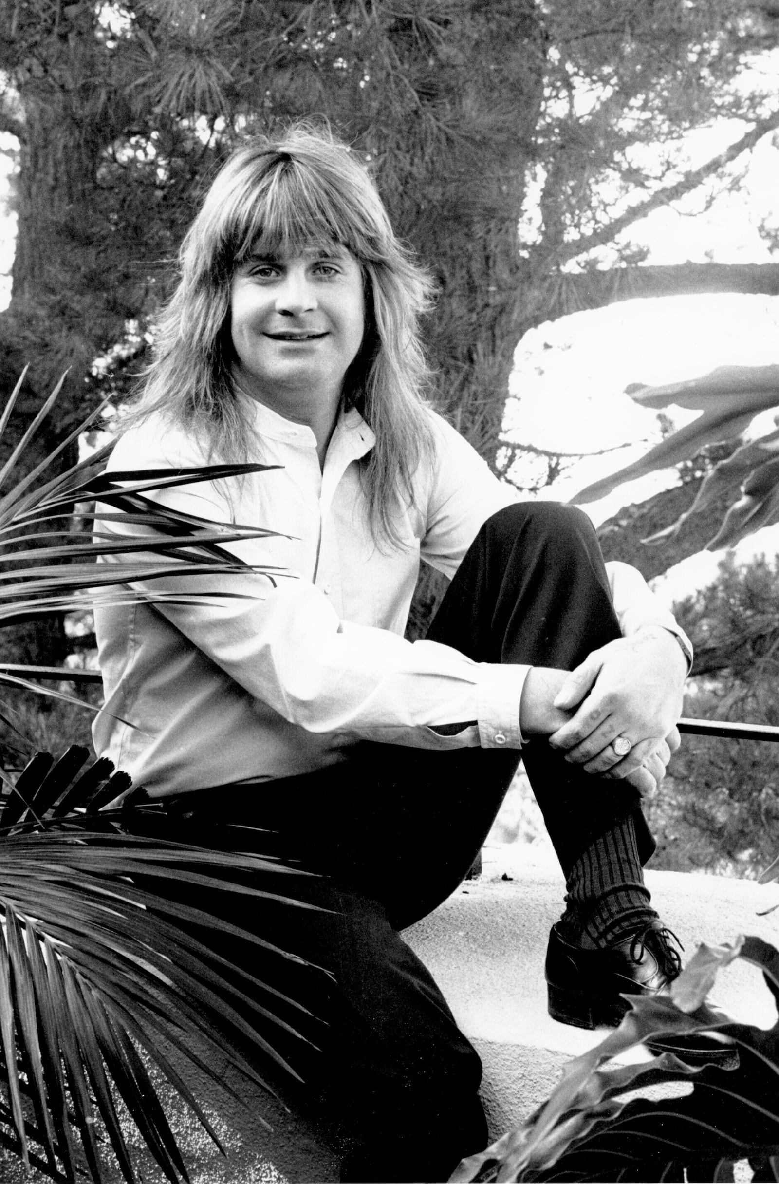 FILE - Rock singer Ozzy Osbourne poses for a photo in Los Angeles on Dec. 21, 1981. (AP Photo/Douglas Pizac, file)