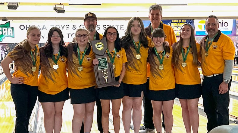The Kenton Ridge High School girls bowling team won the Division II state championship on March 2 in Columbus. CONTRIBUTED