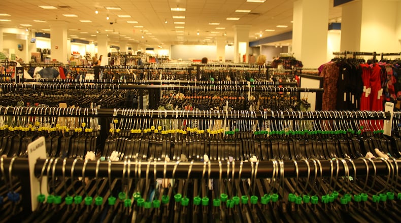 Macy’s is putting the final touches on its new Backstage store, which is opening in the Dayton Mall. KAITLIN SCHROEDER/STAFF