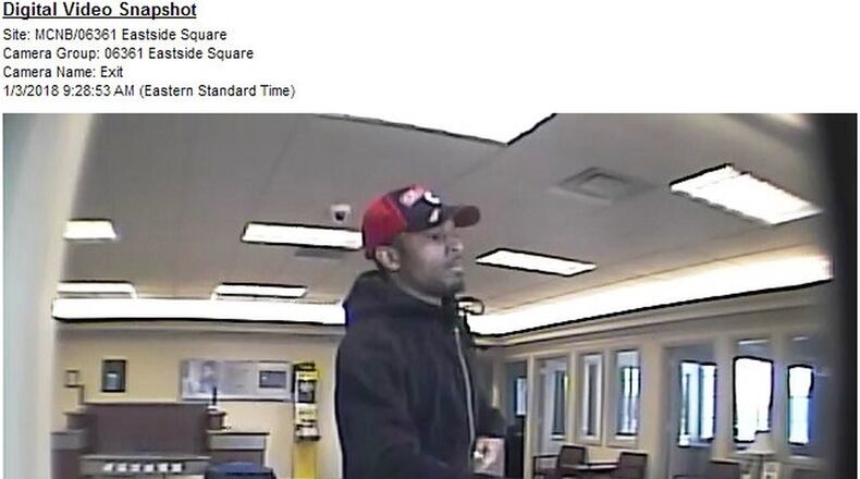 Springfield Police are asking for assistance locating this suspect in a bank robbery on Wednesday.