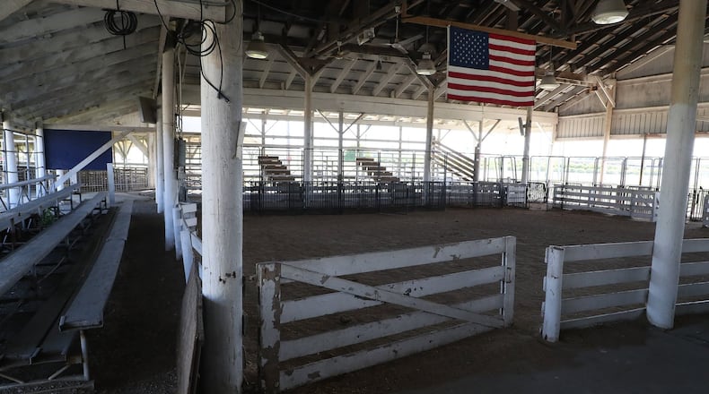 The Swine Arena at the Clark County Fairgrounds. BILL LACKEY/STAFF