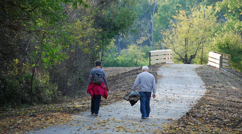Enjoy an autumn walk on the bikeway in the Medlar Conservation Area. CONTRIBUTED