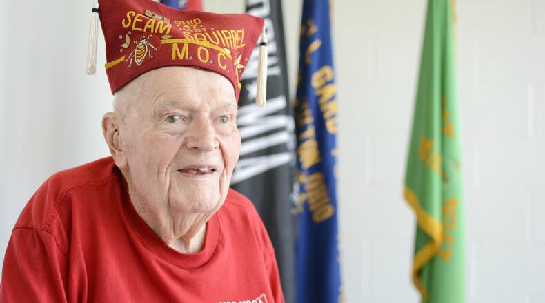 Ray Conlin, a 98-year-old World War II veteran, celebrated 70 years on June 3, 2017, as a founding member of the Cooties within the VFW Post 1069 in Fairfield. The Hamilton native will celebrate 75 years as a member of the post in 2018. MICHAEL D. PITMAN/STAFF