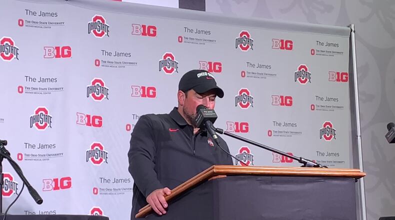 WATCH: Ohio State football coach Ryan Day on the OSU QBs