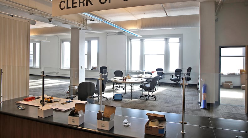 Offices from the Clark County Municipal Court building will be relocating to the third floor of the Bushnell Building. BILL LACKEY/STAFF