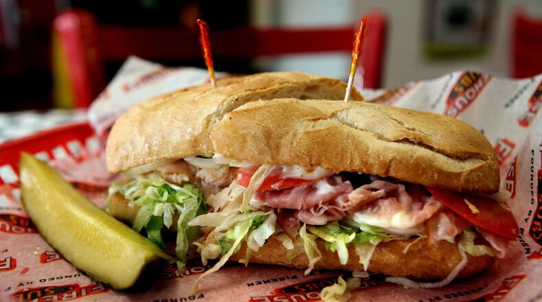 The Hook and Ladder sub at Firehouse Subs in Deerfield Twp. Staff photo by Nick Daggy