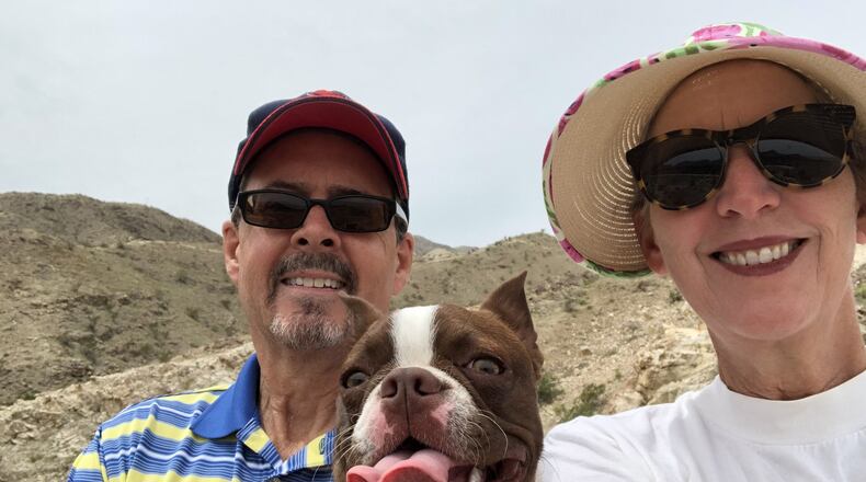 Dr. Mary Jo Groves with her husband, Rob Baker, a Wittenberg University political science professor.