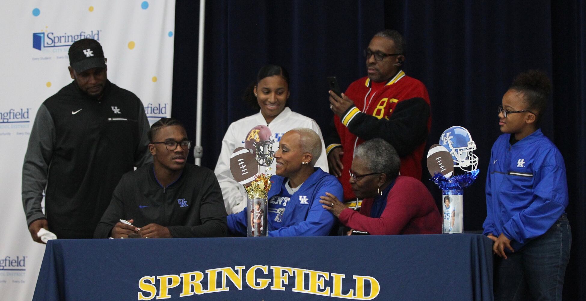Photos: Three Springfield football players make college decisions official