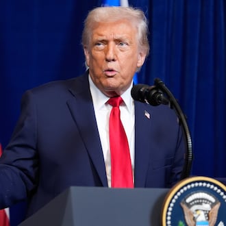 President Donald Trump speaks during a news conference with Israel's Prime Minister Benjamin Netanyahu at Mar-a-Lago, Monday, Dec. 29, 2025, in Palm Beach, Fla. (AP Photo/Alex Brandon)