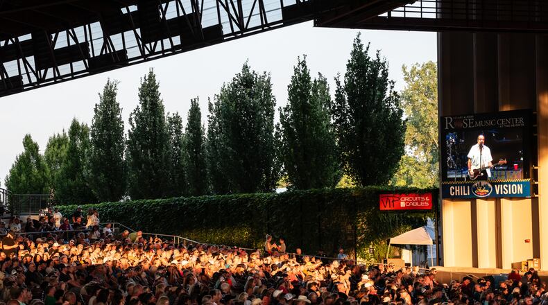 Dwight Yoakam and The Mavericks played a sold-out concert at the Rose Music Center at The Heights on Thursday, Aug. 3, 2023. Show opener was 49 Winchester. TOM GILLIAM / CONTRIBUTING PHOTOGRAPHER