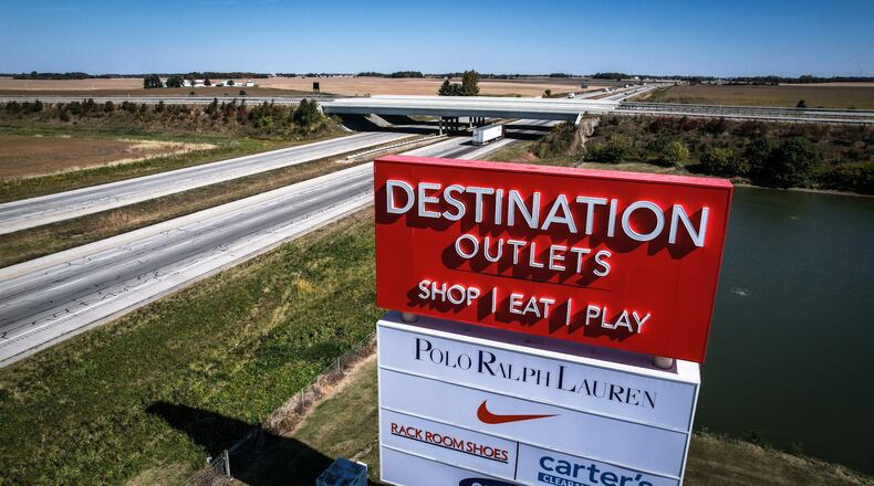 Near the intersection of Interstate 71 and U.S. 35 in Fayette County Honda is planning to build a $4.4 billion electric battery plant that will bring more than 2,500 jobs to the Dayton, Springfield area. JIM NOELKER/STAFF