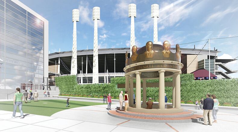 An artist's rendering of the 1869 Pavilion at Great American Ball Park.