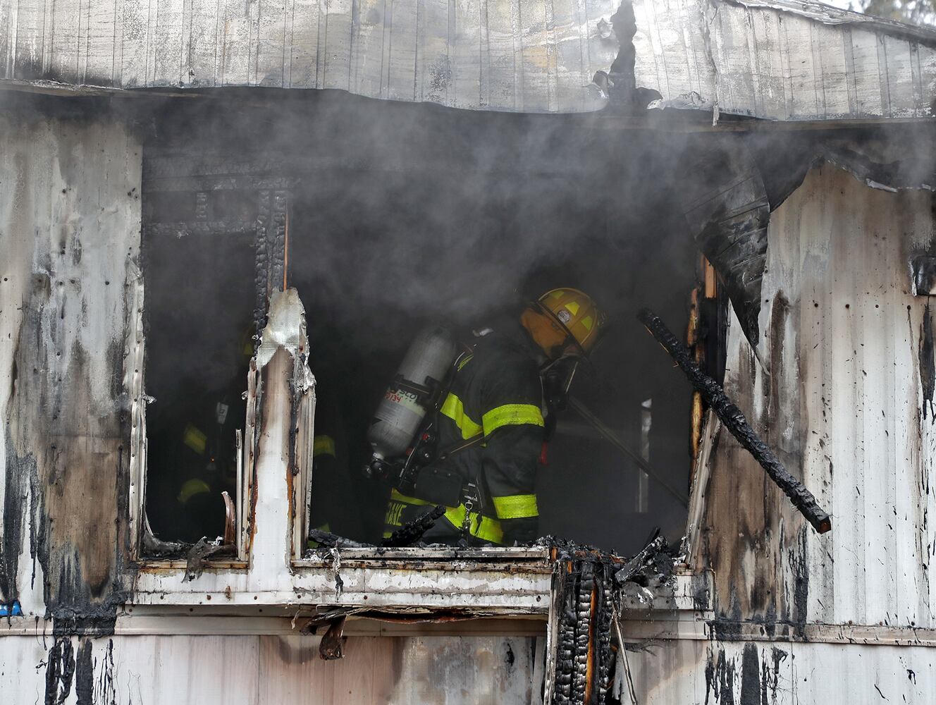 PHOTOS: Champaign County Mobile Home Fire