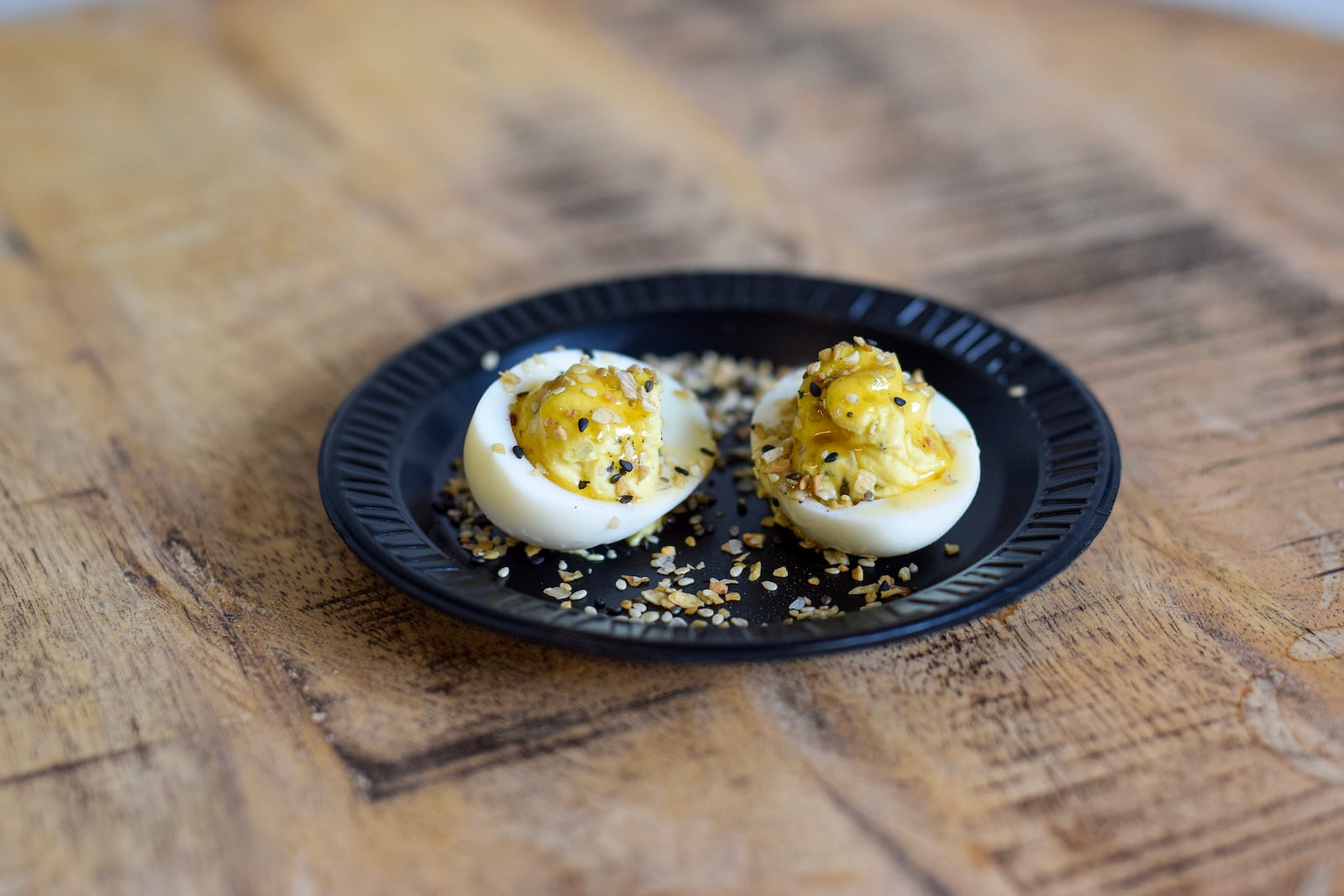 The Ohio Poultry Association has several new deviled egg flavors including Hot Honey Everything (CONTRIBUTED PHOTO).