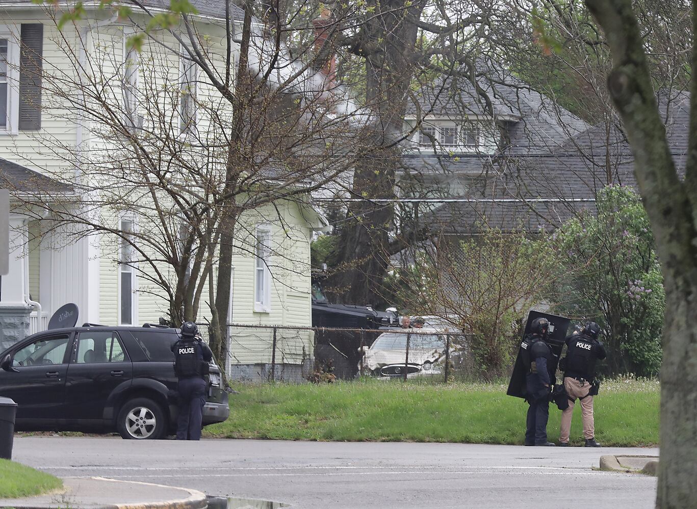 PHOTOS: Standoff on West Perrin Avenue