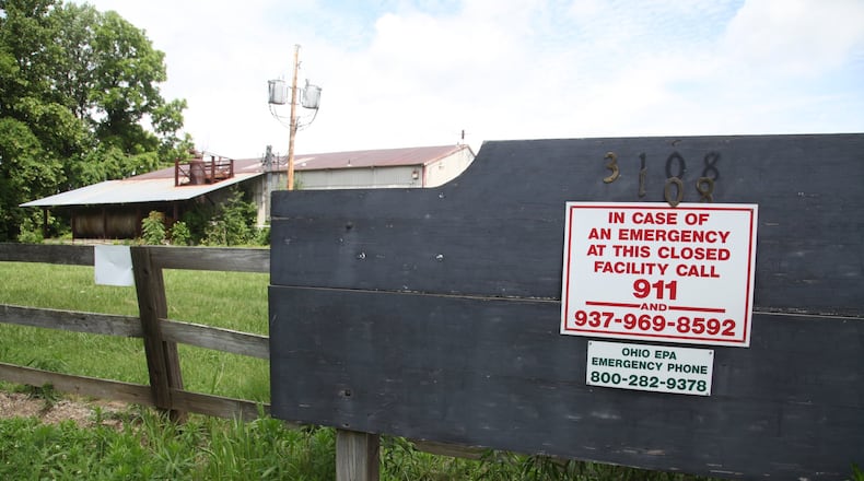 The Tremont City Barrel Fill just north of Springfield is one of several old industrial sites and landfills that pose potential threats to the massive underground aquifer because of underground toxic waste from factories. BYRON STIRSMAN / STAFF