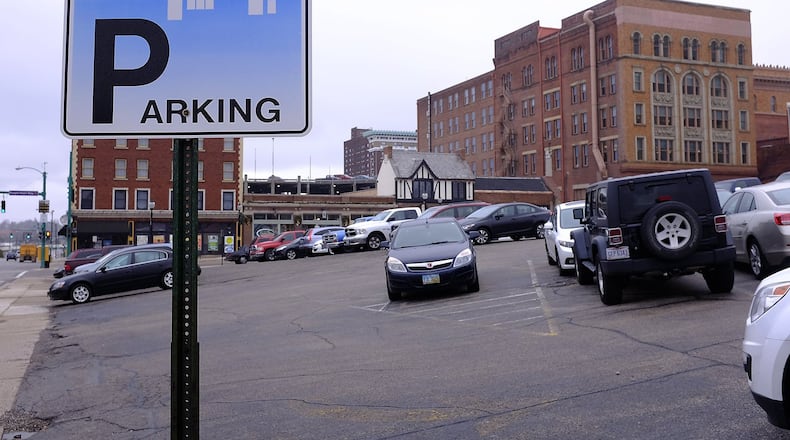 The planned $9 million downtown parking garage was listed as the fourth priority project as part of the Dayton Development Coalition’s Priority Development and Advocacy Committee’s recommendation list for economic development projects for the upcoming state capital budget. Bill Lackey/Staff The planned $9 million downtown parking garage has support from many Springfield and Clark County leaders, but the city says its share of the funding remains a problem. Bill Lackey/Staff