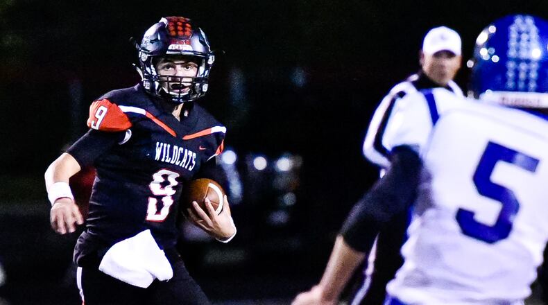 QB Braden Woods directed Franklin to a 24-21 defeat of Brookville last season. NICK GRAHAM/STAFF