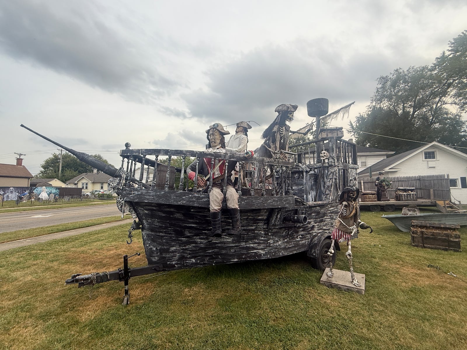 Businesses nearby the popular Foy's Halloween and Variety Store gearing up for another season. Photos by Alex Cutler