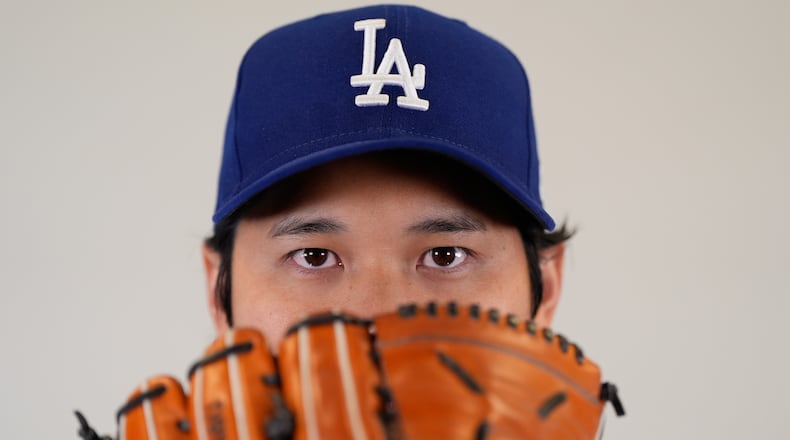 This is a 2026 photo of Shohei Ohtani of the Los Angeles Dodgers baseball team. The images reflects the Los Angeles Dodgers active roster as of Thursday, Feb. 19, 2026, in Phoenix, when this image was taken. (AP Photo/Brynn Anderson)