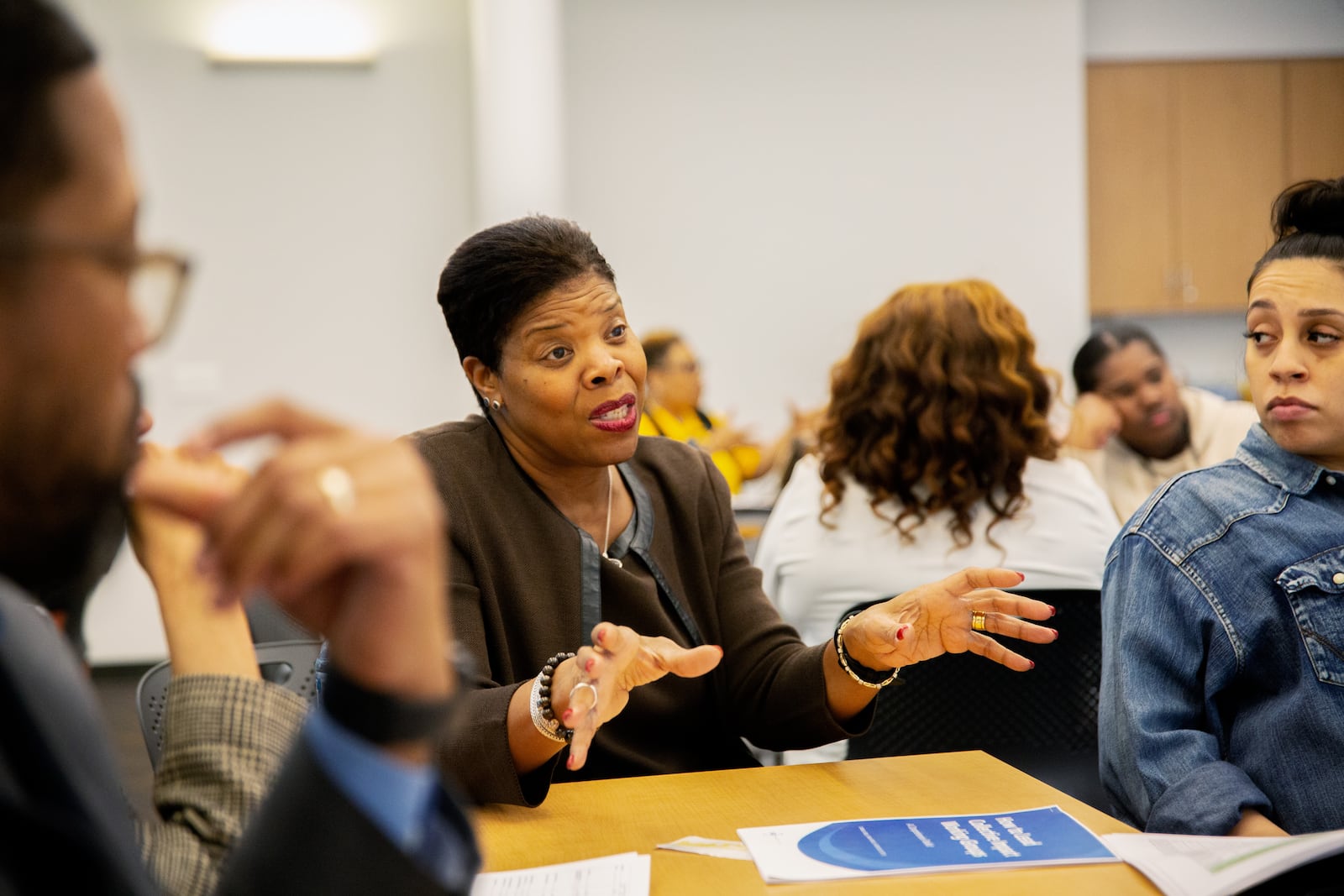 Vanessa Ward, president of Omega CDC, at the launch of Promise Neighborhoods. (CONTRIBUTED)