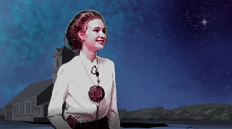 Ally Miller takes on the lead role in the Clark State Theatre Arts Program's livestream production of "Silent Sky," being broadcast Thursday, April 15. Courtesy photo