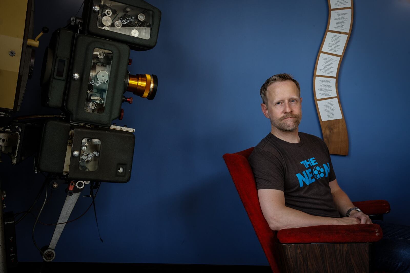 Jonathan McNeal is the manager of the Neon in downtown Dayton. JIM NOELKER/STAFF