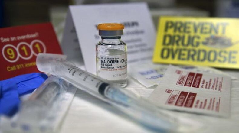 Local overdose numbers have trended downward since mid-2017 due in large part to efforts to make overdose-reversing drug naloxone more available. Montogomery County is seeing a slight spike in overdose deaths due to fentanyl according to the coroner. (Mel Evans, AP Photo)