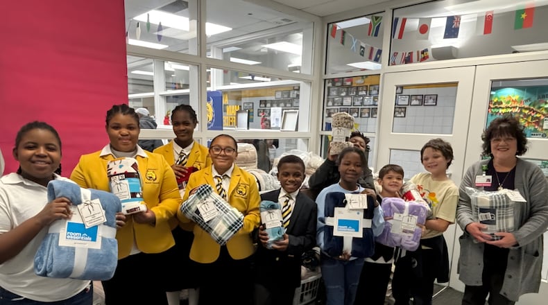 Many Springfield City School District students participated in service projects this winter leading up to the holiday. Fulton Elementary’s Junior Lighthouse Team and Lighthouse Ambassadors held a blanket drive for the Springfield Cancer Center, and was able to donate items to several churches. Contributed
