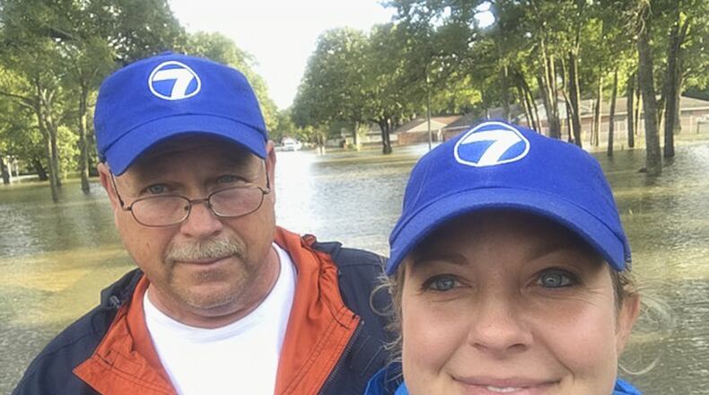 WHIO-TV’s Gabrielle Enright and Chuck Hamlin covered Ohio Task Force 1 on rescue missions in Texas during Tropical Storm Harvey. GABRIELLE ENRIGHT / STAFF