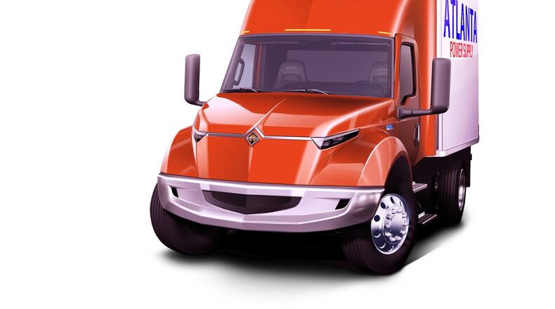 A rendering of EV-1, the electric truck that will be built as a joint project of Navistar and Volkswagen. Contributed photo