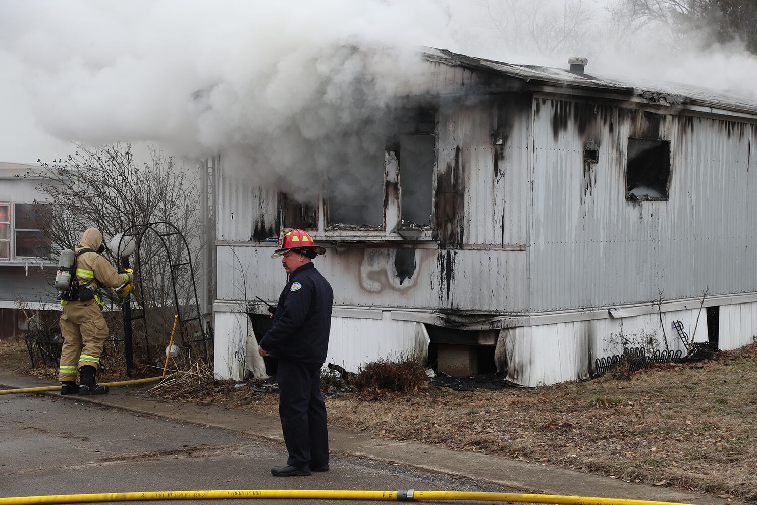 PHOTOS: Champaign County Mobile Home Fire