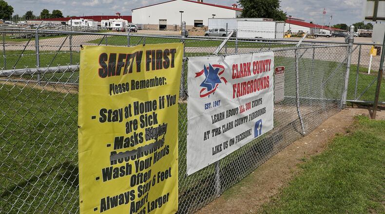 One of the entrances to the Clark County Fairgrounds. BILL LACKEY/STAFF