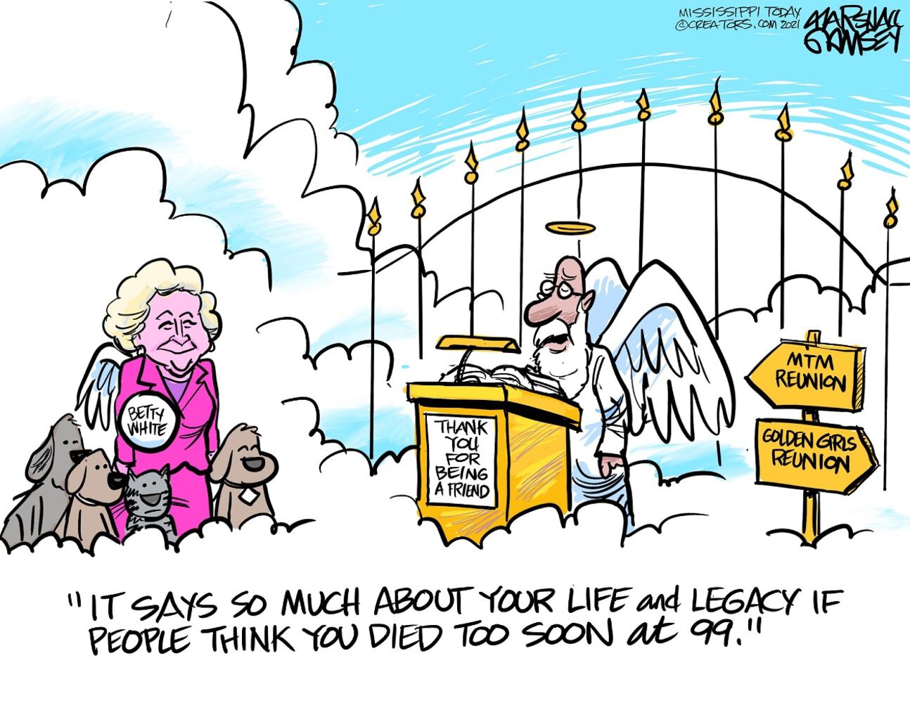 WEEK IN CARTOONS: Bidding goodbye to 2021, Betty White and more