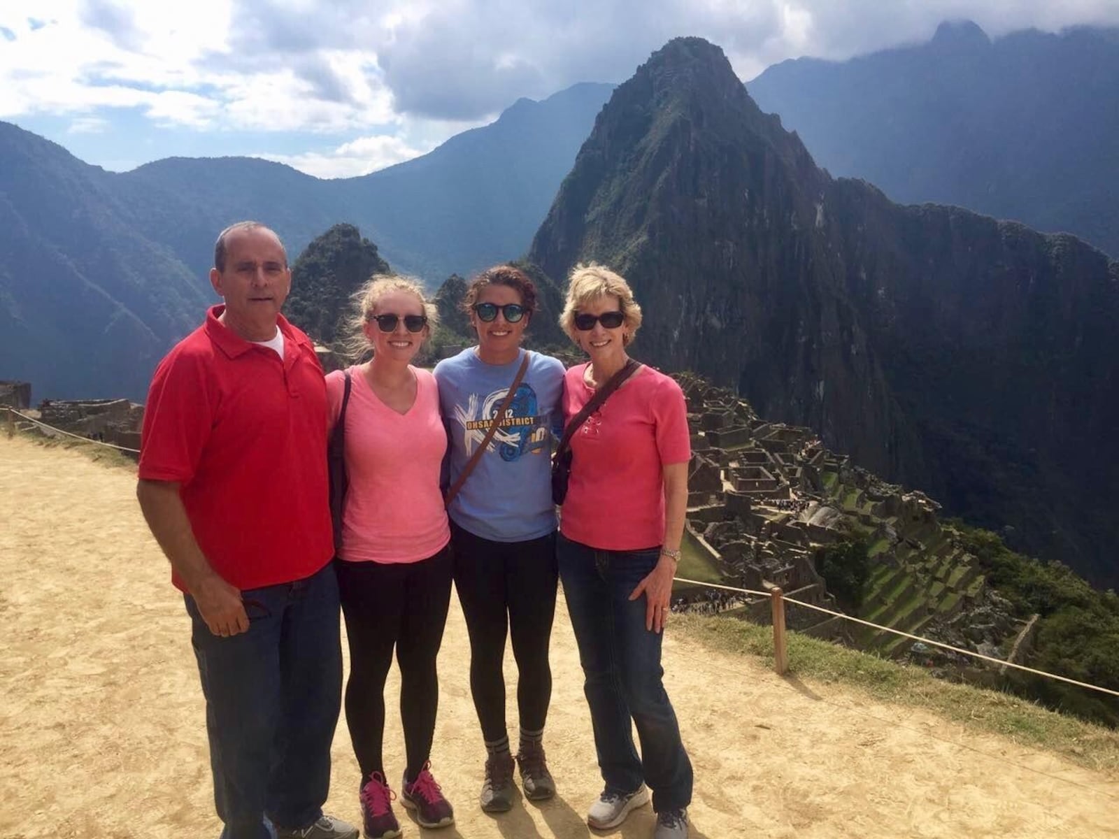 Cheryl McHenry with her husband Bob and daughters Christina (left) and Maria at Machu Picchu in Peru in 2017. CONTRIBUTED