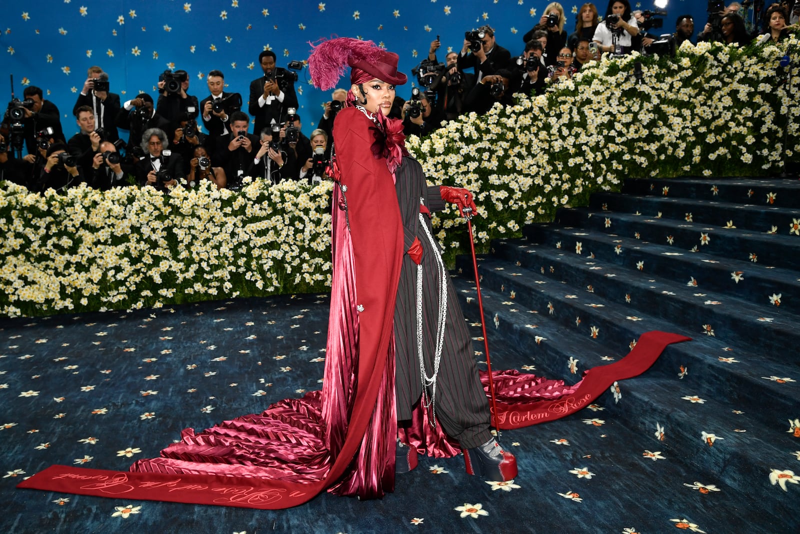 Teyana Taylor attends The Metropolitan Museum of Art's Costume Institute benefit gala celebrating the opening of the "Superfine: Tailoring Black Style" exhibition on Monday, May 5, 2025, in New York. (Photo by Evan Agostini/Invision/AP)