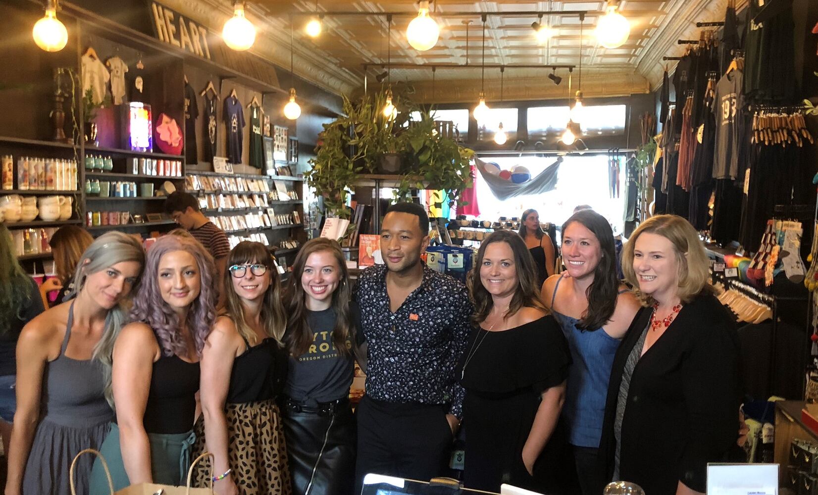 PHOTOS: John Legend visits the Oregon District to show support for the community
