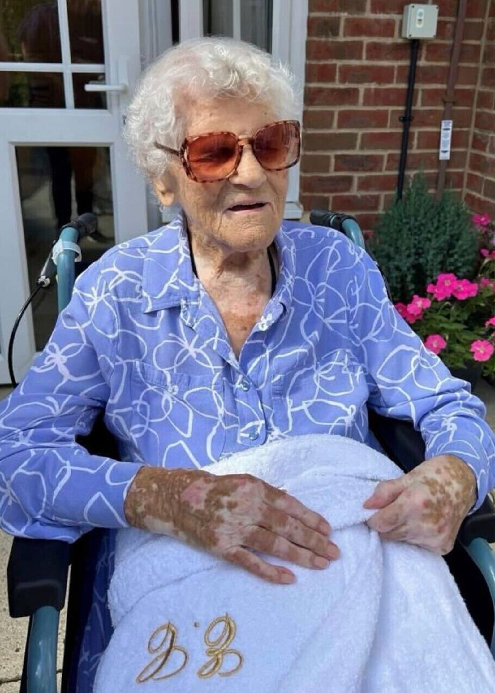 This undated handout provided by Hallmark Care Homes shows Ethel Caterham, who on Friday, May 2, 2025 is now the world's oldest woman according to LongeviQuest. (Hallmark Care Homes via AP)