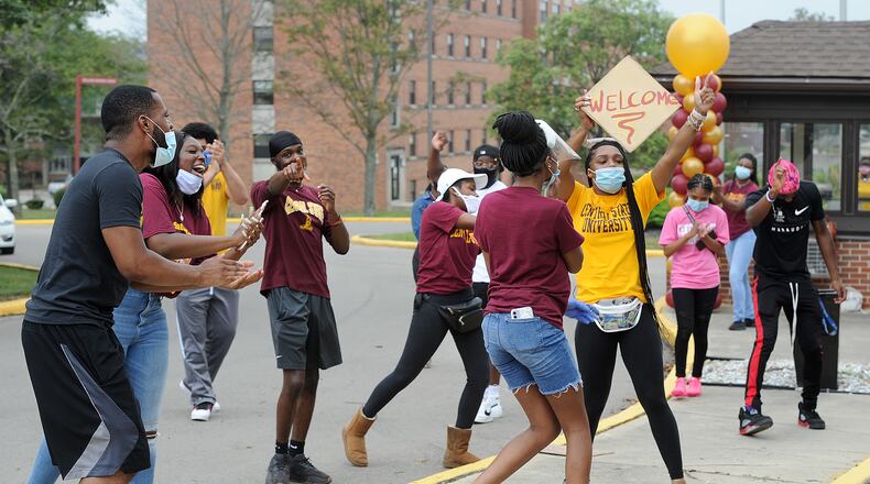 The Pirate Ambassadors welcome incoming freshmen and transfer students to Central State for the 2020 school year. STAFF/MARSHALL GORBY
