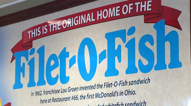 A Hamilton County McDonald's is the home of the original McDonald's Filet-O-Fish sandwich, which increases in popularity during Lent. The location sold nearly 900 sandwiches on Good Friday in 2022. ROB PIEPER/WCPO
